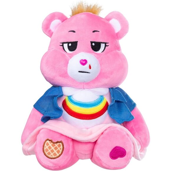 Basic Fun Care Bears x Stranger Things 12" Cheer Bear as Eleven Plush, Ltd Ed - Picture 4 of 8